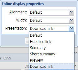 File asset inline presentations